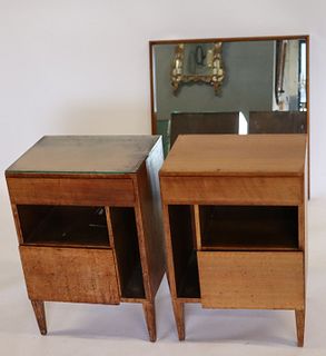 Midcentury Pair Of Gio Ponti Night Stands Together