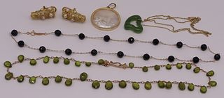 JEWELRY. 14kt Gold Jewelry Grouping.
