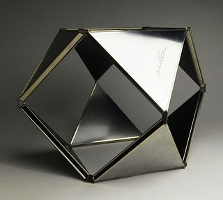 Buckminster Fuller aluminum collapsible sculpture