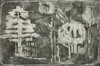 Louise Nevelson etching and aquatint