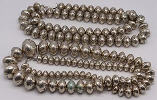 JEWELRY. (2) Silver Desert Pearl Necklaces.