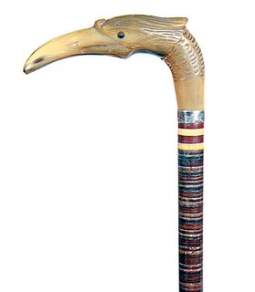 Horn Bird Self Defense Cane