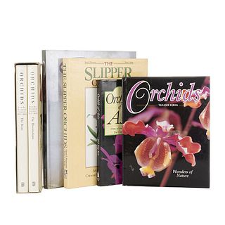 Books on Orchids. Orchids: Wonders of Nature / Orchids of Asia / Orchids from the Botanical Register... Pieces: 6.