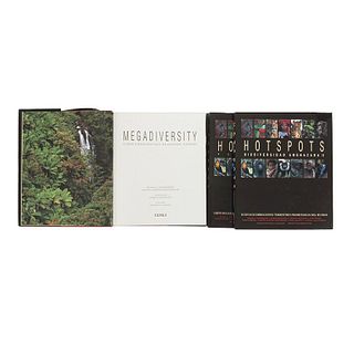 Books on Biodiversity. Megadiversity. Earth's Biologically Wealthiest Nations/ Hotspots. Biodiversidad Amenazada II... Pieces: 3.