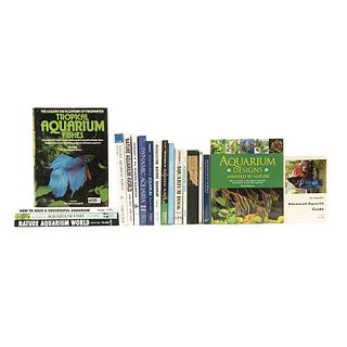 Aquariums. Nature Aquarium World/ An Illustrated Encyclopedia of Aquarium Fish/ Dynamic Aquaria... Pieces: 19.