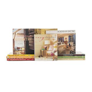 Books on Home Decorations. Point of View Design / Contemporary Country /Paris Hadley / Pieces: 10.