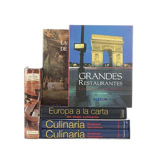European Cuisine. Europa a la Carta/ Culinaria/ La Cocina de Palacio, 1561-1931/ Grandes Restaurantes/ The World Authority. Pieces: 6.
