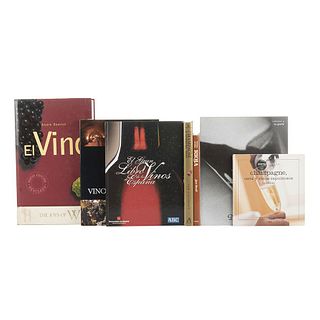 Books on Wine. El Vino/ The Joys of Wine/ El Gran Libro de los Vinos de España/ Curso de Vino... Pieces: 8.
