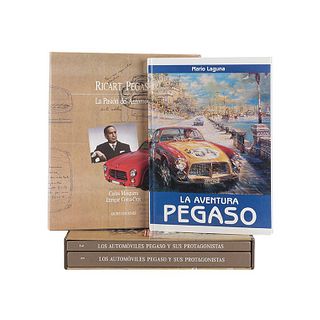 Pegaso Automobiles. Los Automóviles Pegaso y sus Protagonistas/ Ricart Pegaso/ La Aventura Pegaso. Pieces: 4.