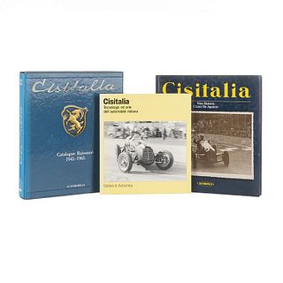 Cisitalia Automobiles. Cisitalia: Catalogue Raisonné 1945-1965/ Cisitalia/ Tecnologia ed Arte dell'Automobile Italiana. Pieces: 3.