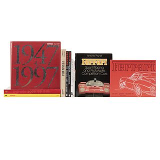 Books on Ferrari Automobiles. Ferrari-the Factory/ Ferrari: 275 GTB / Ferrari Pininfarina/ Ferrari 156/ Ferrari 1999... Pieces: 10