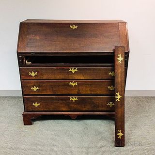 Chippendale Stained Maple Slant-lid Desk