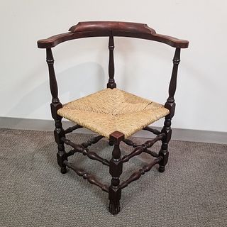 Queen Anne Stained Maple Roundabout Chair