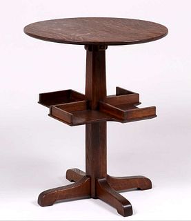 Limbert Revolving Side Table c1912