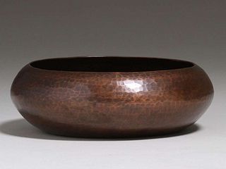 Dirk van Erp Hammered Copper Bowl c1911-1912
