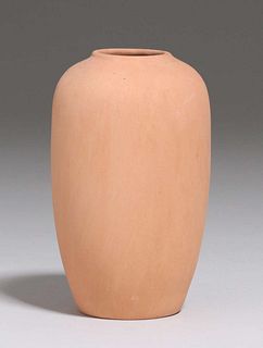 California Faience Unglazed Bisque Vase c1915-1920