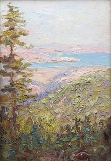 Frederick Kress Painting Carmel, CA c1920s