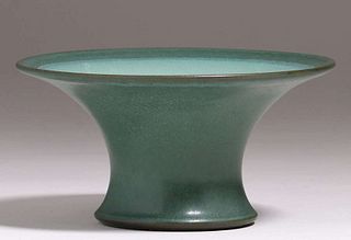 Marblehead Pottery Matte Green Flared Vase