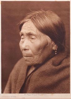 Edward Curtis Photogravure Chimakum Woman 1912