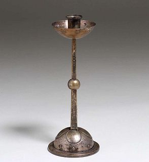 WMF Secessionist Silver-Plated Candlestick c1905