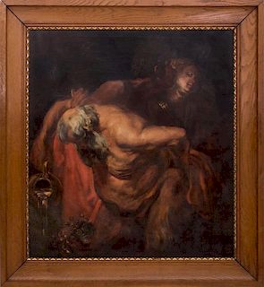 After Anthony van Dyck (1599-1641) Drunken Silenus, Oil on canvas,