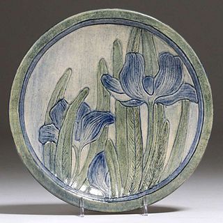 Newcomb College Crocuses Plate Sara Levy 1907
