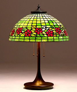 Unique Leaded Glass Lamp c1903-1910