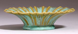 Fulper Pottery Small Flared Oval Bowl c1920