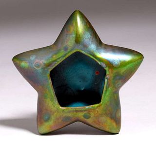 Weller Pottery Sicard Star-Shaped Dish c1905