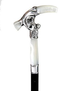Silver and Mother of Pearl Dress Cane