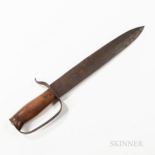 Spear-point D-guard Bowie Knife