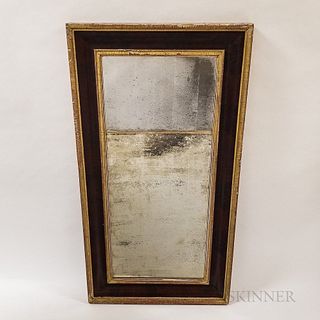Classical Parcel-gilt Mahogany Veneer Ogee Mirror
