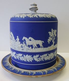 Wedgwood (attr.) Lidded Serving Plate With Finial.