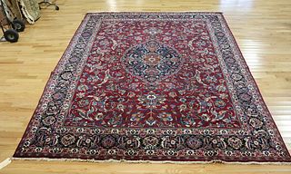 Antique And Finely Hand Woven Roomsize Carpet .