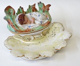 European Porcelain Figural Dish