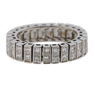 18k Gold  Diamond Wedding Eternity Band Ring
