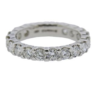 Curnis 18k Gold Diamond Eternity Wedding Band Ring 