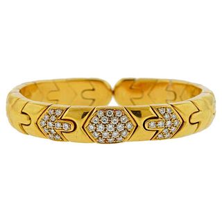 Bvlgari Bulgari 18k Gold Diamond Bracelet