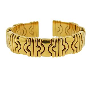 Acciaio 18k Gold Flexible Cuff Bracelet 