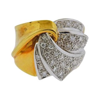 Paolo Tello 18K Gold Diamond Ring
