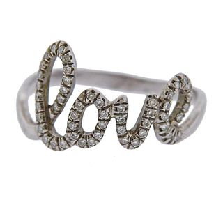 10K Gold Diamond Love Ring
