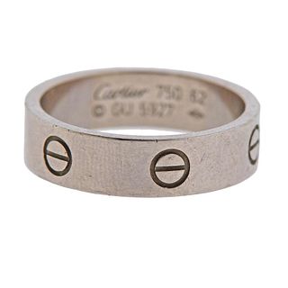 Cartier Love 18K Gold Band Ring Size 62