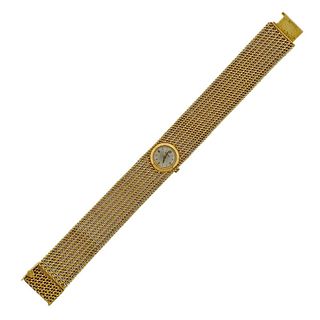 Rolex Mid Century 18k Gold Lady&#39;s Watch Bracelet 