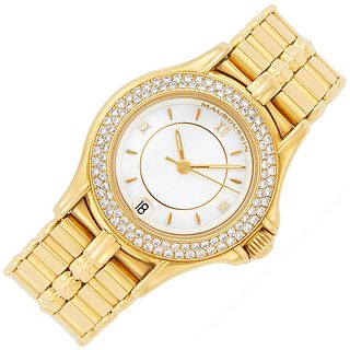 Mauboussin 18k Gold Mother of Pearl Diamond Watch 