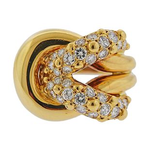 Van Cleef &amp; Arpels Diamond 18k Gold Ring 