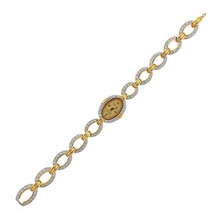 Rolex 18k Gold Diamond Watch Bracelet 