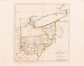 Carey, Mathew (1760-1839). The State of Ohio with Part of Upper Canada, &c., ca. 1814,