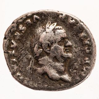 A Vespasian Denarius with Eagle, Rome, 69AD-79AD,