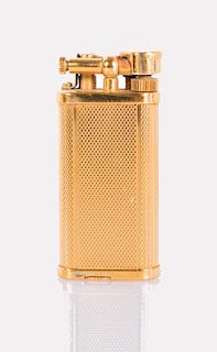 A Vintage Dunhill Gold Plated Lighter, 20th Century,