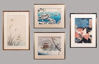 A Collection of Japanese Woodcuts by Various Artists, 19th/20th Century,